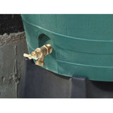 Green 50-Gallon Rain Barrel in UV Resistant Plastic w- Brass Spigot