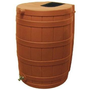 Terra Cotta 50-Gallon Rain Wizard Rain Barrel