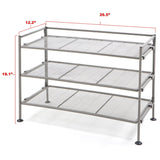 Iron 3-Tier Folding Shoe Rack