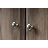 Bedroom Wardrobe Armoire Storage Cabinet in Ash Wood Finish