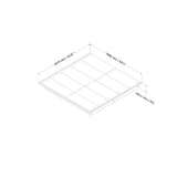 King size Eco-Friendly Platform Bed in Dark Brown Chocolate Finish