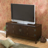 Oriental Style Entertainment Center in Espresso Finish