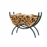 Crescent Tubular Steel Metal Firewood Log Storage Rack
