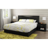 King size Modern Headboard in Black Wood Finish