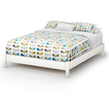 Queen size Platform Bed in Pure White Finish