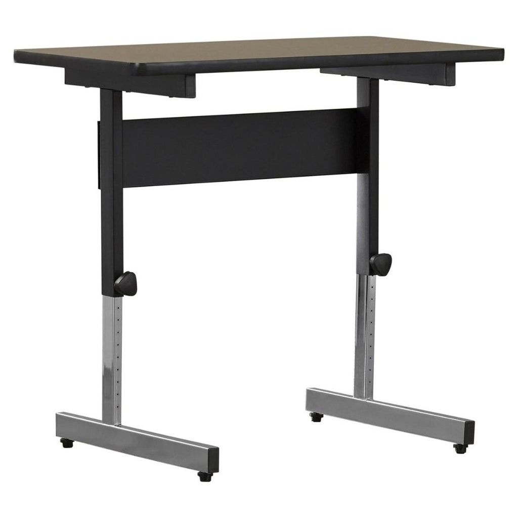 Stand Up Desk Adjustable Height Sitting or Standing Writing Computer Laptop Table Desk in Walnut