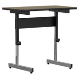 Stand Up Desk Adjustable Height Sitting or Standing Writing Computer Laptop Table Desk in Walnut