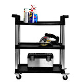 3-Tier Printer Stand Utility Cart with Locking Casters