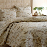 Full - Queen size 100% Cotton Caribbean Map Reversible Quilt Set