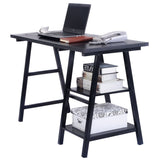 Black Home Office Laptop Computer Desk Writing Table