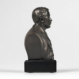 6-inch High Theodore Roosevelt Bust Sculpture Statue in Bronze Finish