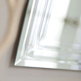 Rectangular 31.5-inch Bathroom Vanity Wall Mirror with Contemporary Triple-Bevel Design