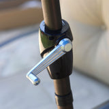 11-Ft Tilting Patio Umbrella with Pacific Blue Canopy Shade