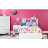 Classic 5-Drawer Bedroom Chest of Drawers in White Wood Finish