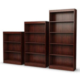 Four Shelf Eco-Friendly Bookcase in Royal Cherry Finish