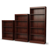 3-Shelf Bookcase in Royal Cherry - Made from CARB Compliant Particle Board